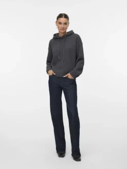 Vero Moda Pullover & Sweatshirts*VMNEAT LS HOOD PULLOVER LCS Asphalt