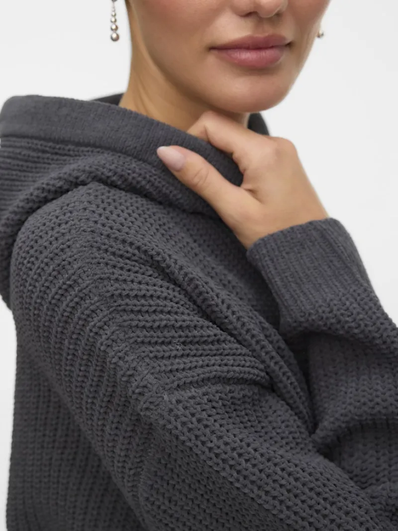 Vero Moda Pullover & Sweatshirts*VMNEAT LS HOOD PULLOVER LCS Asphalt