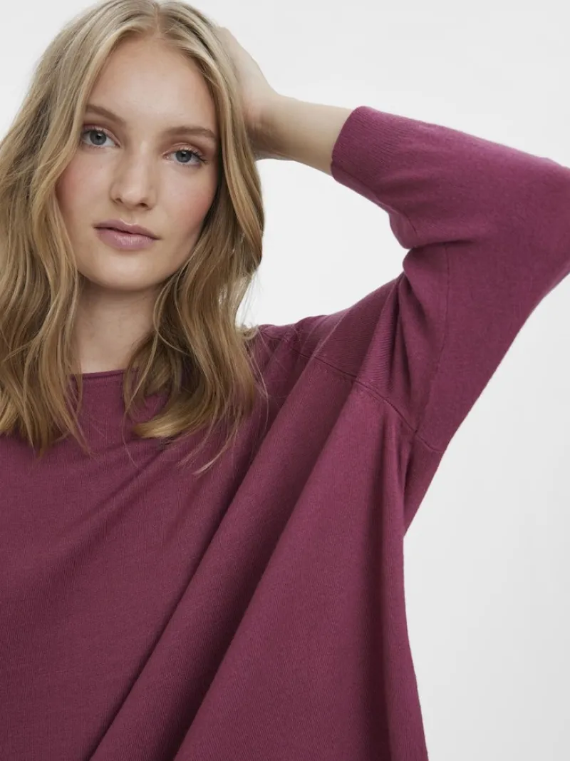 Vero Moda Shirts*VMNELLIE GLORY 3/4 BOXY BLOUSE GA NOOS Dry Rose