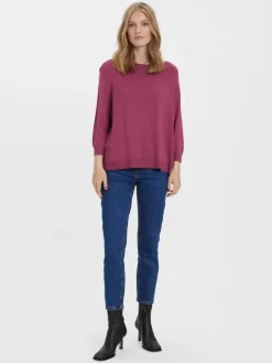 Vero Moda Shirts*VMNELLIE GLORY 3/4 BOXY BLOUSE GA NOOS Dry Rose