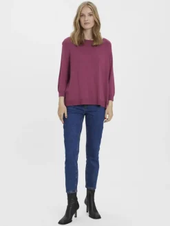 Vero Moda Shirts*VMNELLIE GLORY 3/4 BOXY BLOUSE GA NOOS Dry Rose