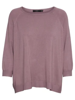 Vero Moda Shirts*VMNELLIE GLORY 3/4 BOXY BLOUSE GA NOOS elderberry