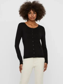 Vero Moda Pullover & Sweatshirts*VMNELLIE GLORY LS O-NECK CARDIGAN NOOS Black