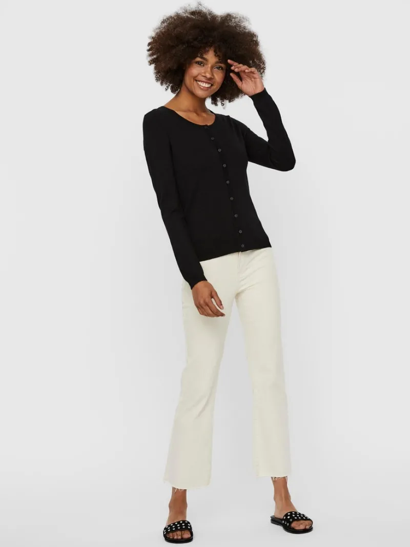 Vero Moda Pullover & Sweatshirts*VMNELLIE GLORY LS O-NECK CARDIGAN NOOS Black