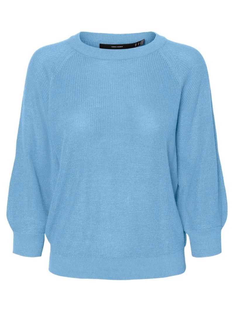 Vero Moda Pullover & Sweatshirts*VMNEWLEX SUN 3/4 BLOUSE NOOS blue bell