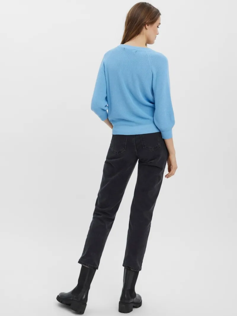 Vero Moda Pullover & Sweatshirts*VMNEWLEX SUN 3/4 BLOUSE NOOS blue bell