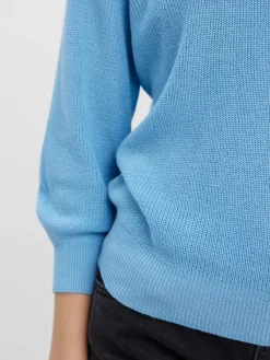 Vero Moda Pullover & Sweatshirts*VMNEWLEX SUN 3/4 BLOUSE NOOS blue bell
