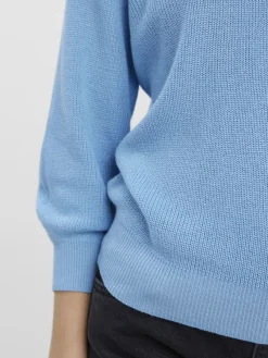 Vero Moda Pullover & Sweatshirts*VMNEWLEX SUN 3/4 BLOUSE NOOS blue bell