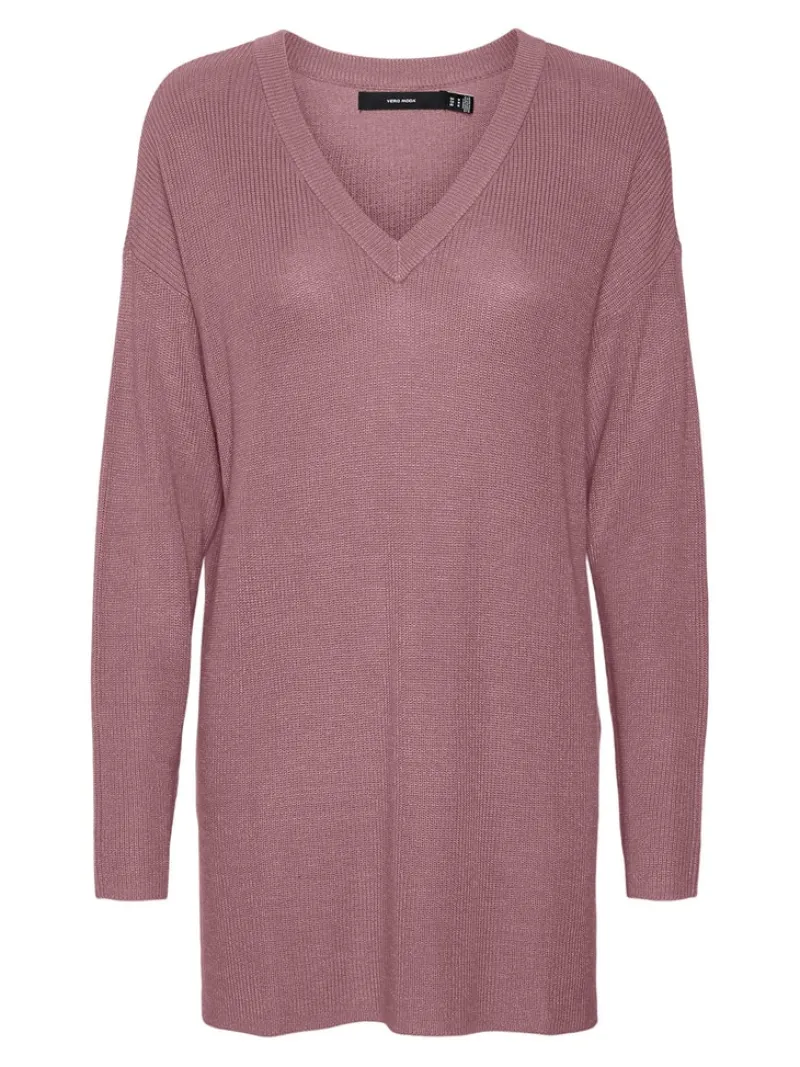 Vero Moda Pullover & Sweatshirts*VMNEWLEXSUN LS LONG V-NECK PULLOVER Nostalgia Rose
