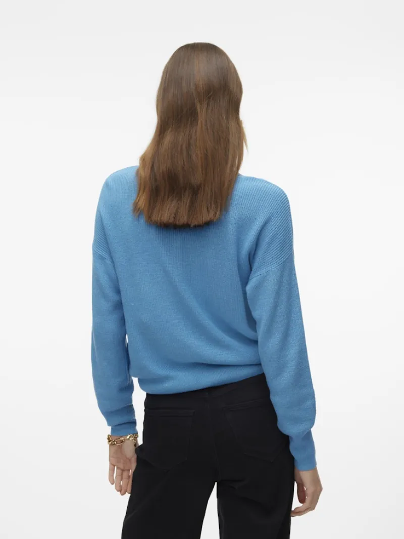 Vero Moda Pullover & Sweatshirts*VMNEWLEXSUN LS SHORT V-NECK CAR GA NOOS bonnie blue