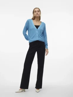 Vero Moda Pullover & Sweatshirts*VMNEWLEXSUN LS SHORT V-NECK CAR GA NOOS bonnie blue