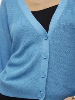 Vero Moda Pullover & Sweatshirts*VMNEWLEXSUN LS SHORT V-NECK CAR GA NOOS bonnie blue