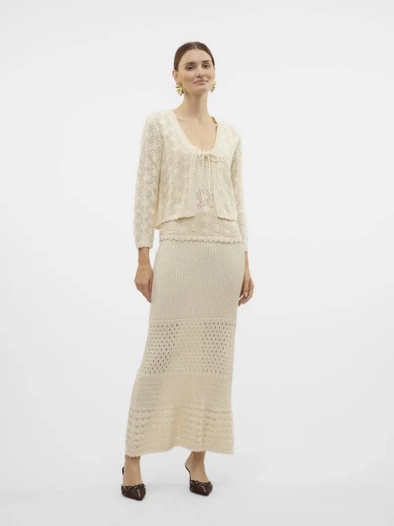 Vero Moda Pullover & Sweatshirts*VMNEWVERENA 3/4 V-NECK CARDIGAN BOO birch