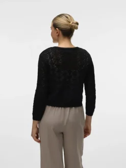 Vero Moda Pullover & Sweatshirts*VMNEWVERENA 3/4 V-NECK CARDIGAN BOO Black