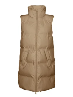 Vero Moda Westen*VMNOE COATED WAISTCOAT BOOS tigers eye