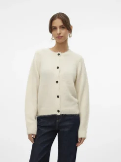 Vero Moda Pullover & Sweatshirts*VMNOVAH LS O-NECK BUTTON CARDI GA NOOS birch