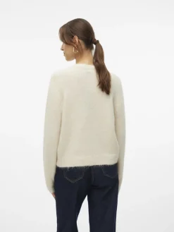 Vero Moda Pullover & Sweatshirts*VMNOVAH LS O-NECK BUTTON CARDI GA NOOS birch