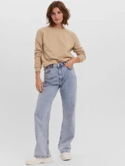 Vero Moda Pullover & Sweatshirts*VMOCTAVIA LS SWEAT NOOS White Pepper