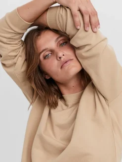 Vero Moda Pullover & Sweatshirts*VMOCTAVIA LS SWEAT NOOS White Pepper