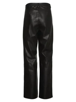 Vero Moda Hosen*VMOLYMPIA ZAMIRA MW STRAIGHT PL PANT Black