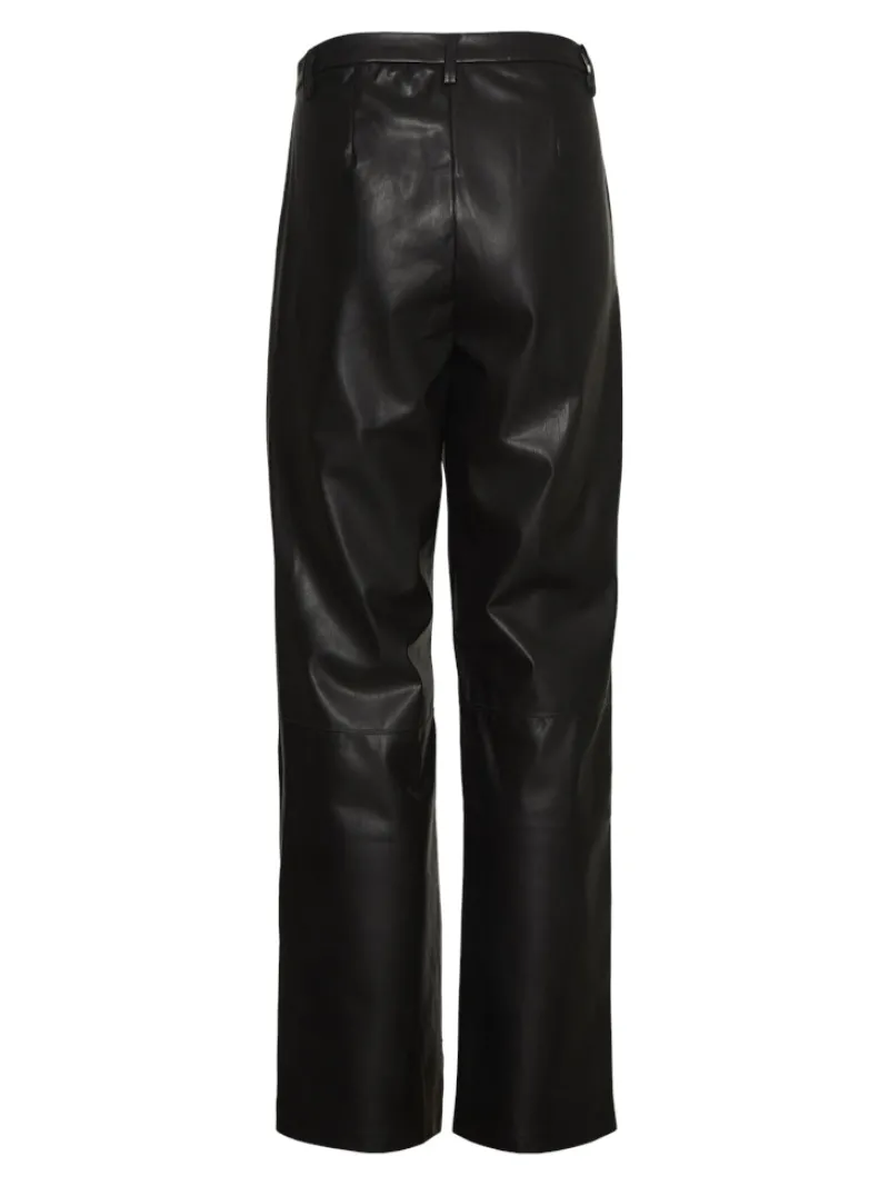 Vero Moda Hosen*VMOLYMPIA ZAMIRA MW STRAIGHT PL PANT Black