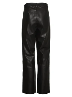 Vero Moda Hosen*VMOLYMPIA ZAMIRA MW STRAIGHT PL PANT Black