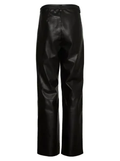 Vero Moda Hosen*VMOLYMPIA ZAMIRA MW STRAIGHT PL PANT Black