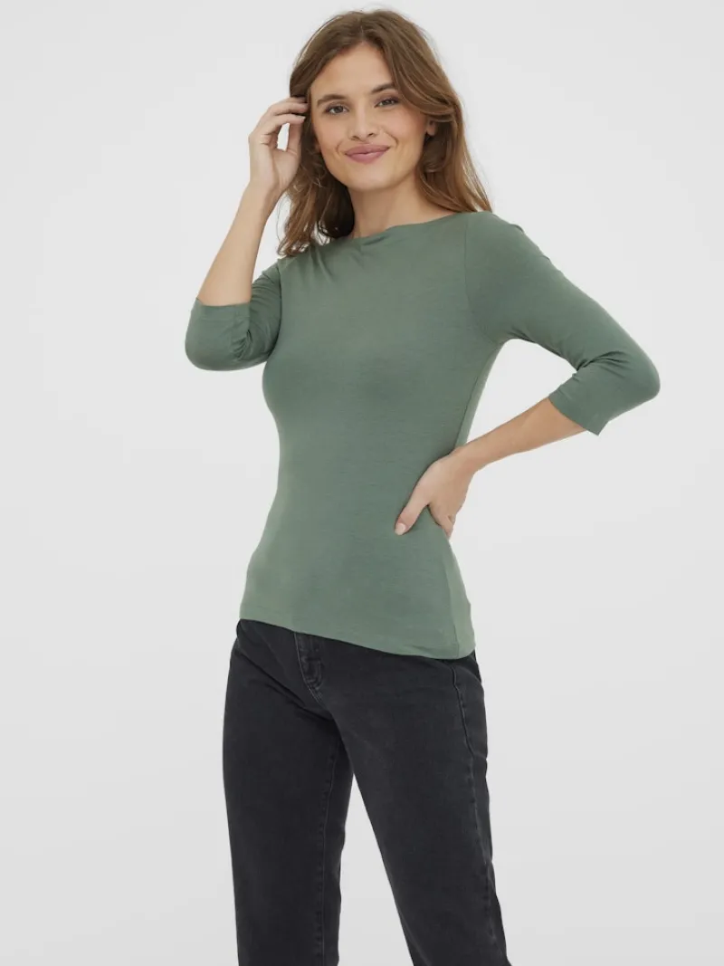 Vero Moda Shirts*VMPANDA MODAL 3/4 TOP JRS NOOS Laurel Wreath