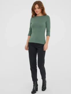 Vero Moda Shirts*VMPANDA MODAL 3/4 TOP JRS NOOS Laurel Wreath