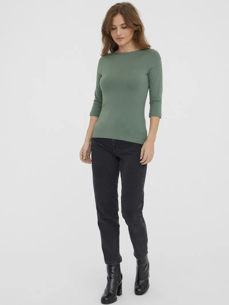 Vero Moda Shirts*VMPANDA MODAL 3/4 TOP JRS NOOS Laurel Wreath