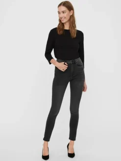 Vero Moda Shirts*VMPANDA MODAL 3/4 TOP NOOS Black