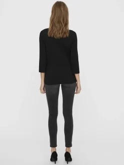 Vero Moda Shirts*VMPANDA MODAL 3/4 TOP NOOS Black