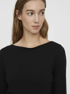 Vero Moda Shirts*VMPANDA MODAL 3/4 TOP NOOS Black