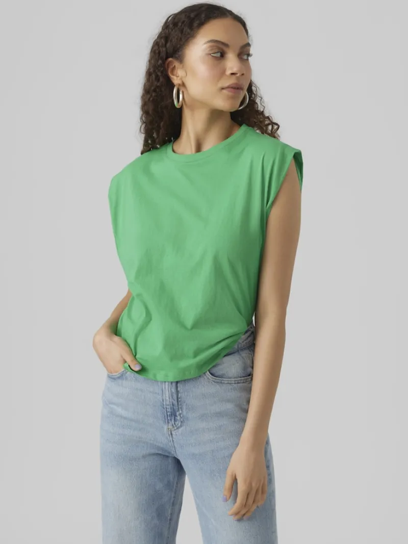 Vero Moda Shirts*VMPANNA GLENN SL TOP JRS bright green