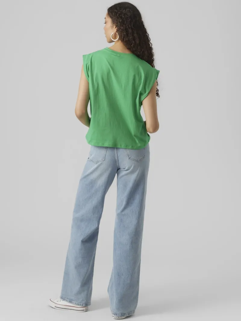 Vero Moda Shirts*VMPANNA GLENN SL TOP JRS bright green