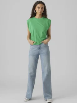 Vero Moda Shirts*VMPANNA GLENN SL TOP JRS bright green
