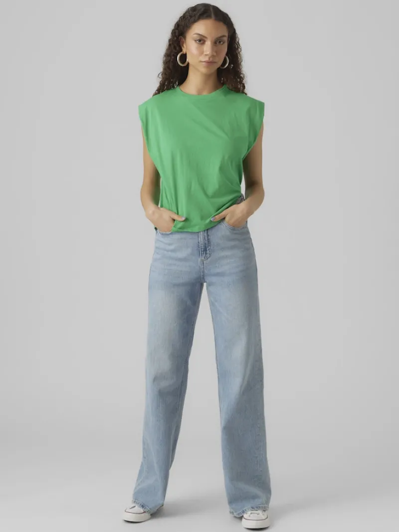 Vero Moda Shirts*VMPANNA GLENN SL TOP JRS bright green