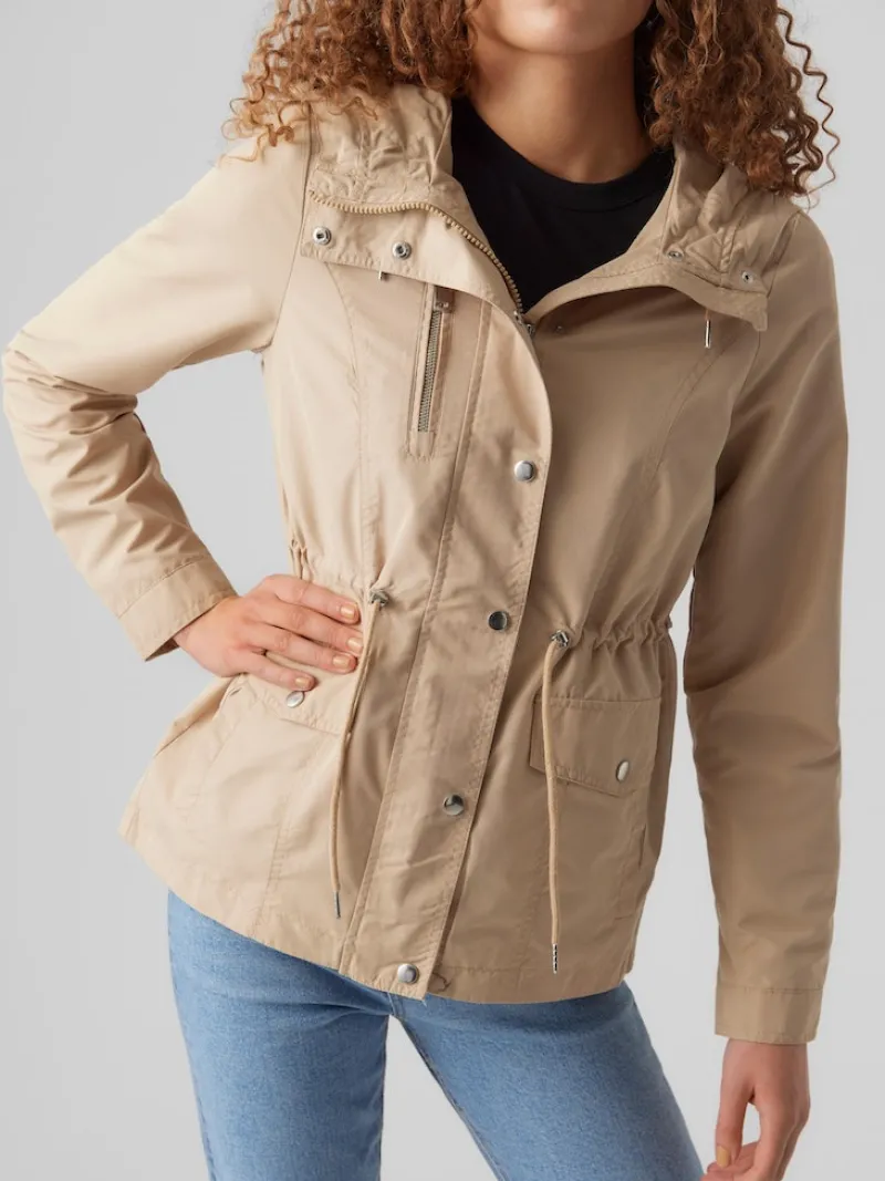 Vero Moda Jacken*VMPERNILLEFIE SHORT PARKA travertine