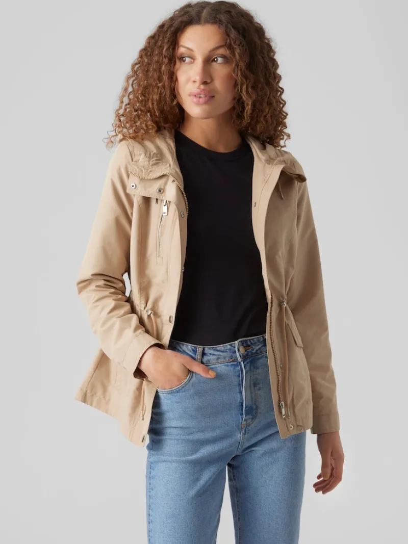 Vero Moda Jacken*VMPERNILLEFIE SHORT PARKA travertine