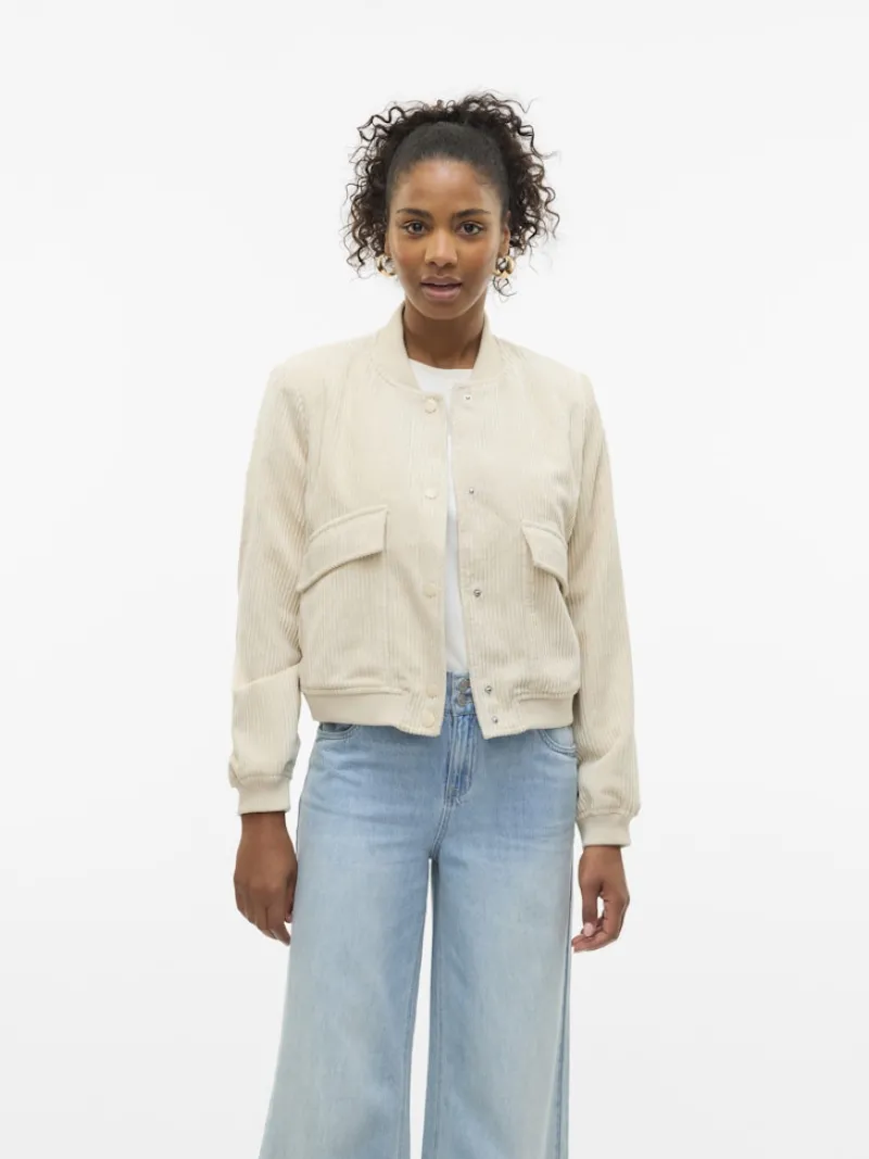 Vero Moda Jacken*VMRAINIE AMALA SHORT JACKET oatmeal