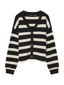 Vero Moda Pullover & Sweatshirts*VMSABA FULL NEEDLE LS V-NECK CARDI NOOS Black