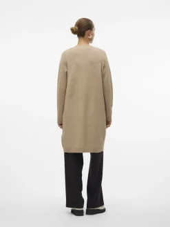 Vero Moda Pullover & Sweatshirts*VMSABA LS POCKET COATIGAN GA NOOS Silver Mink