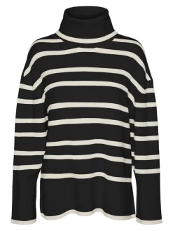 Vero Moda Pullover & Sweatshirts*VMSABA LS ROLLNECK BLOUSE Black