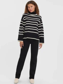 Vero Moda Pullover & Sweatshirts*VMSABA LS ROLLNECK BLOUSE Black