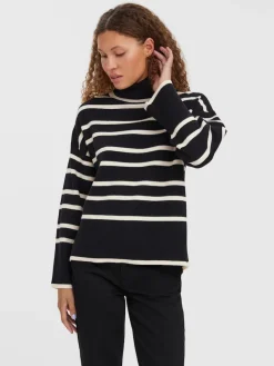 Vero Moda Pullover & Sweatshirts*VMSABA LS ROLLNECK BLOUSE Black
