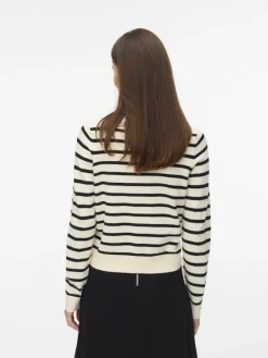 Vero Moda Pullover & Sweatshirts*VMSABA PLAIN LS O-NECK CARDIGAN NOOS LX birch