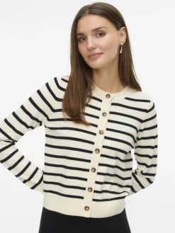 Vero Moda Pullover & Sweatshirts*VMSABA PLAIN LS O-NECK CARDIGAN NOOS LX birch