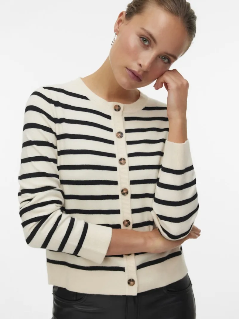 Vero Moda Pullover & Sweatshirts*VMSABA PLAIN LS O-NECK CARDIGAN NOOS LX birch