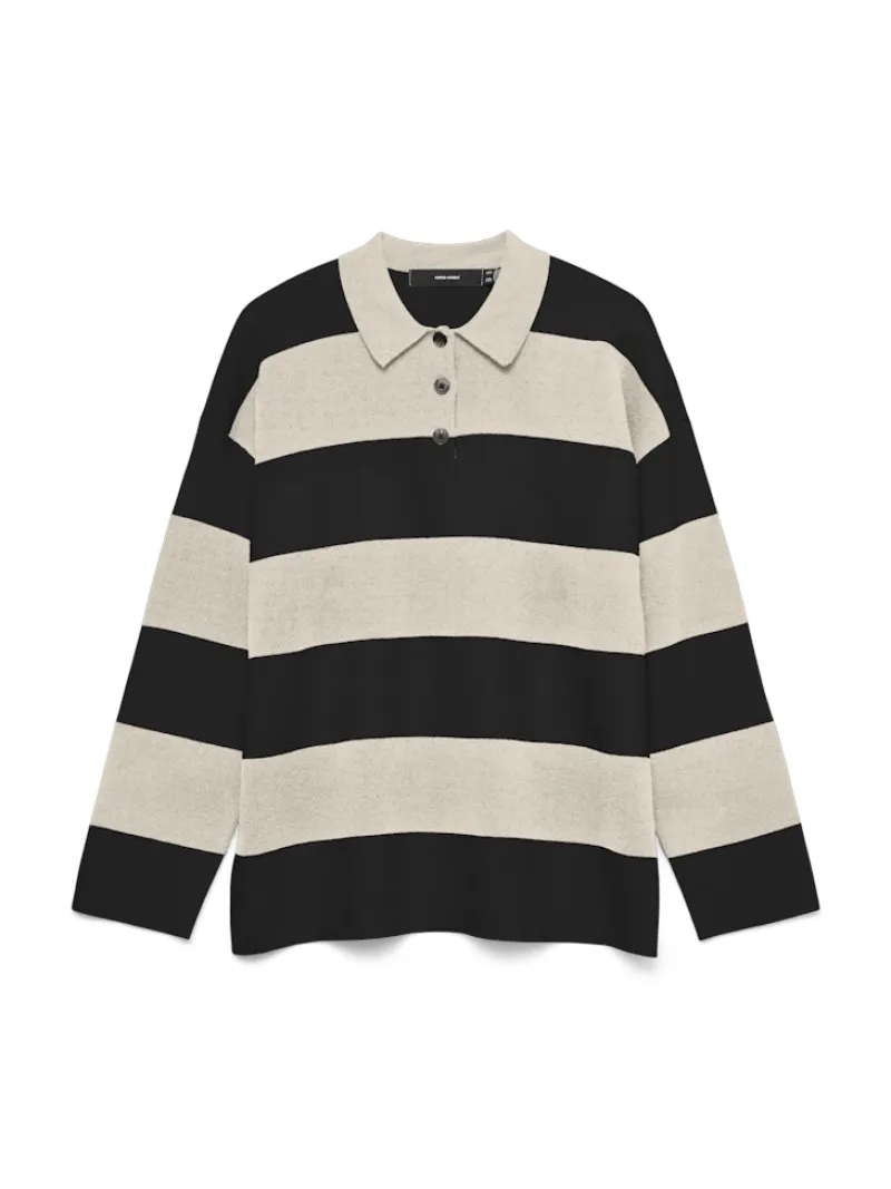Vero Moda Pullover & Sweatshirts*VMSABA POLONECK LS PULLOVER birch