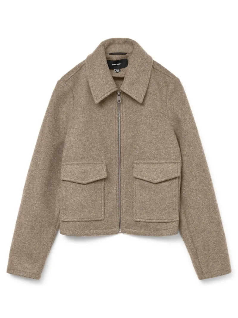 Vero Moda Jacken*VMSAFIR SHORT JACKET GA NOOS Silver Mink